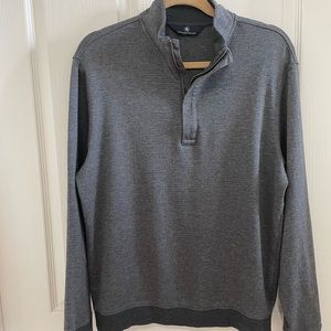Hart Schaffner Mark Herringbone Quarter Zip Sweater